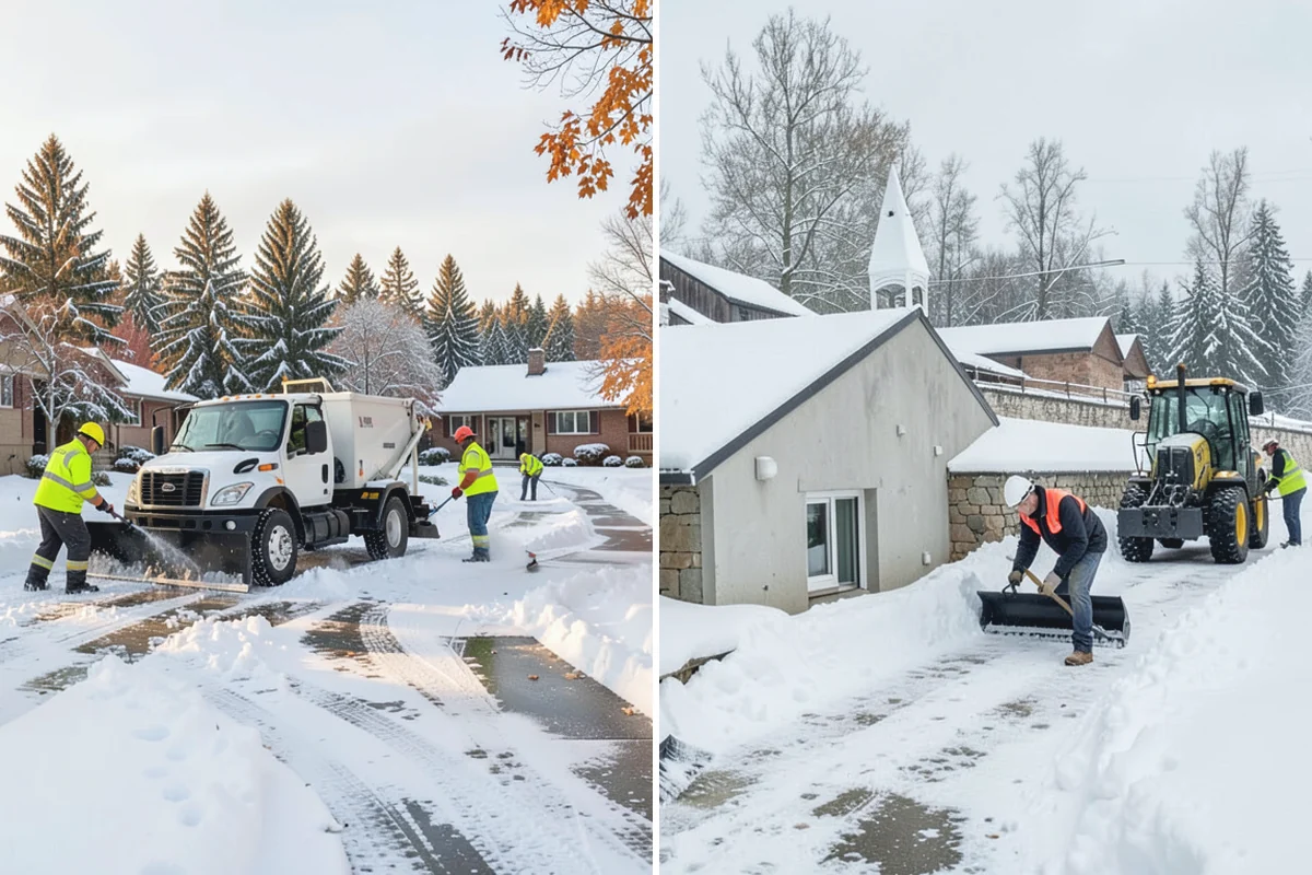 HOA Parking Lot Snow Removal in Gold Bar, Snohomish County, WA - Review the association map, trigger depth, and problem areas with the board