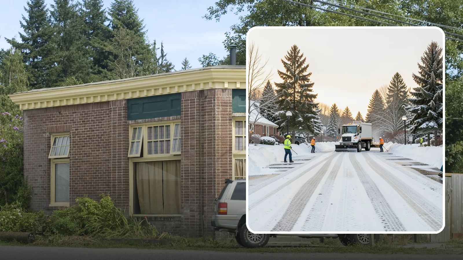 HOA Parking Lot Snow Removal in Hamilton, Skagit County, WA - We service shared HOA community lots on a documented contract that protects the board from Western Washington winter liability.