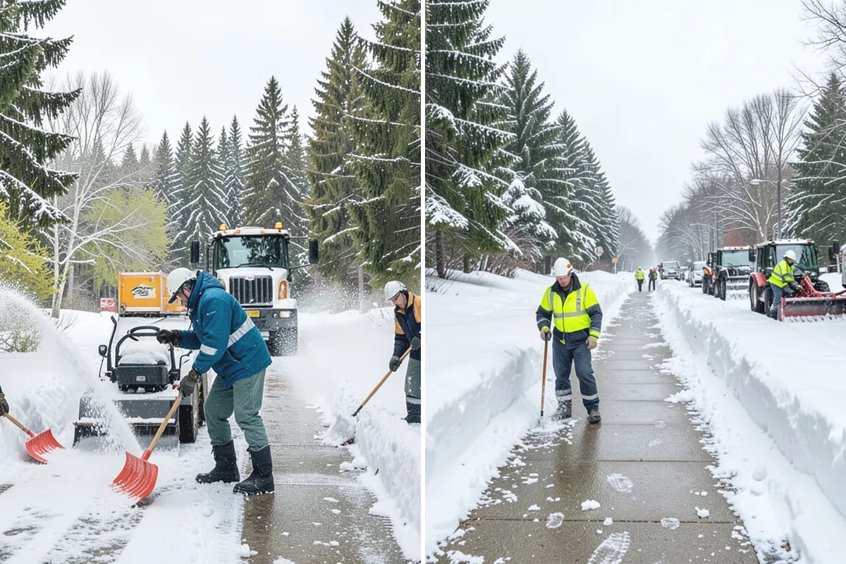 HOA Parking Lot Snow Removal in Hamilton, Skagit County, WA - Review the association map, trigger depth, and problem areas with the board