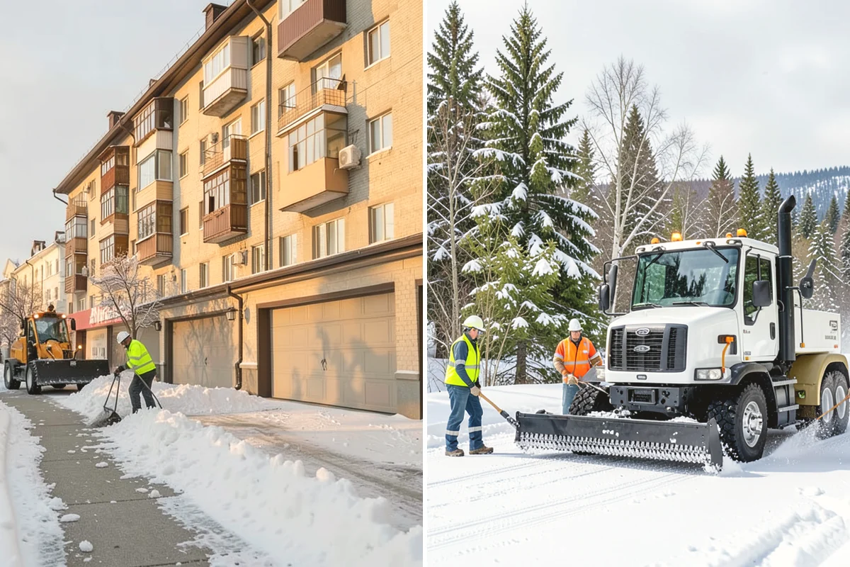 HOA Parking Lot Snow Removal in Issaquah, King County, WA - Review the association map, trigger depth, and problem areas with the board