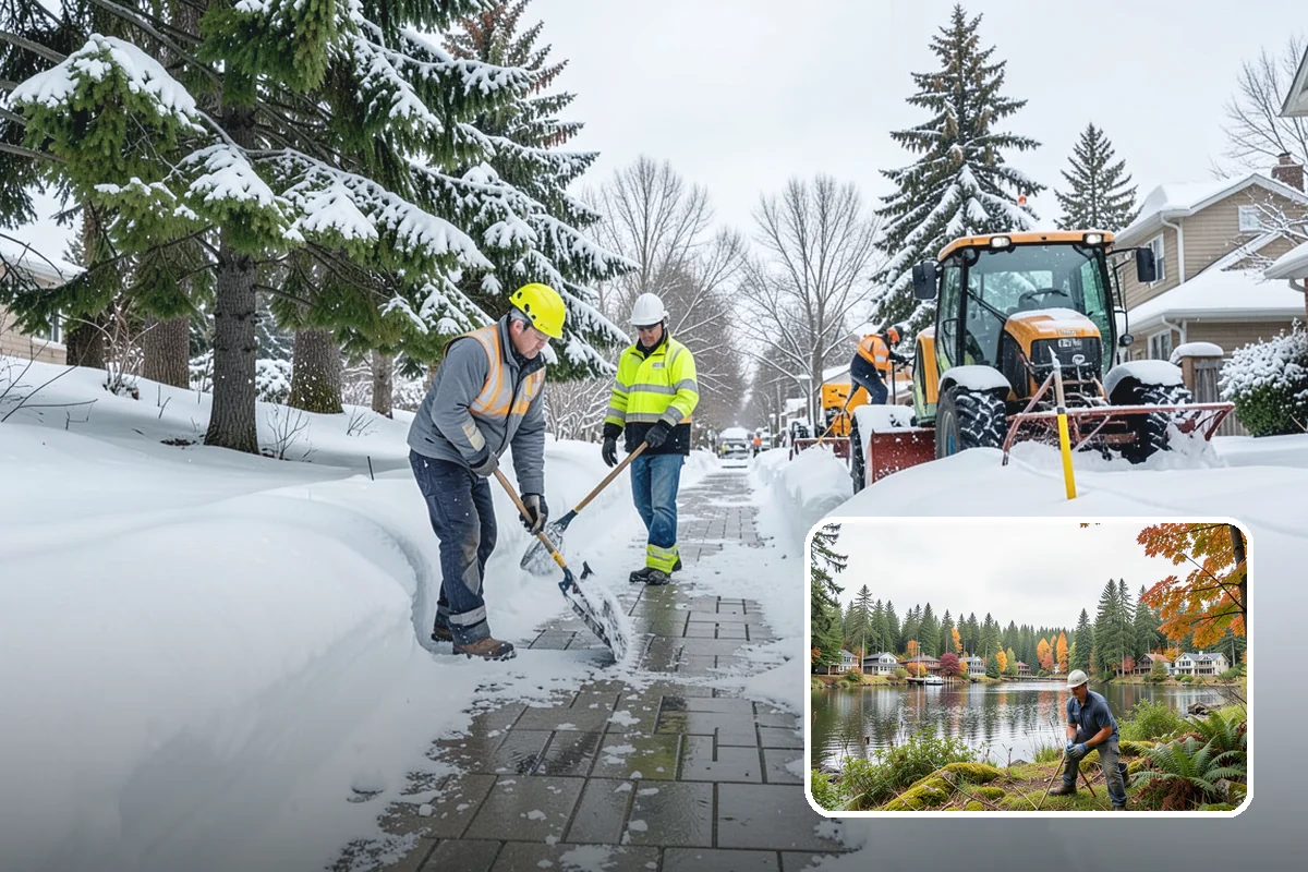HOA Parking Lot Snow Removal in La Conner, Skagit County, WA - Board liability is reduced with a documented, trigger-based service record