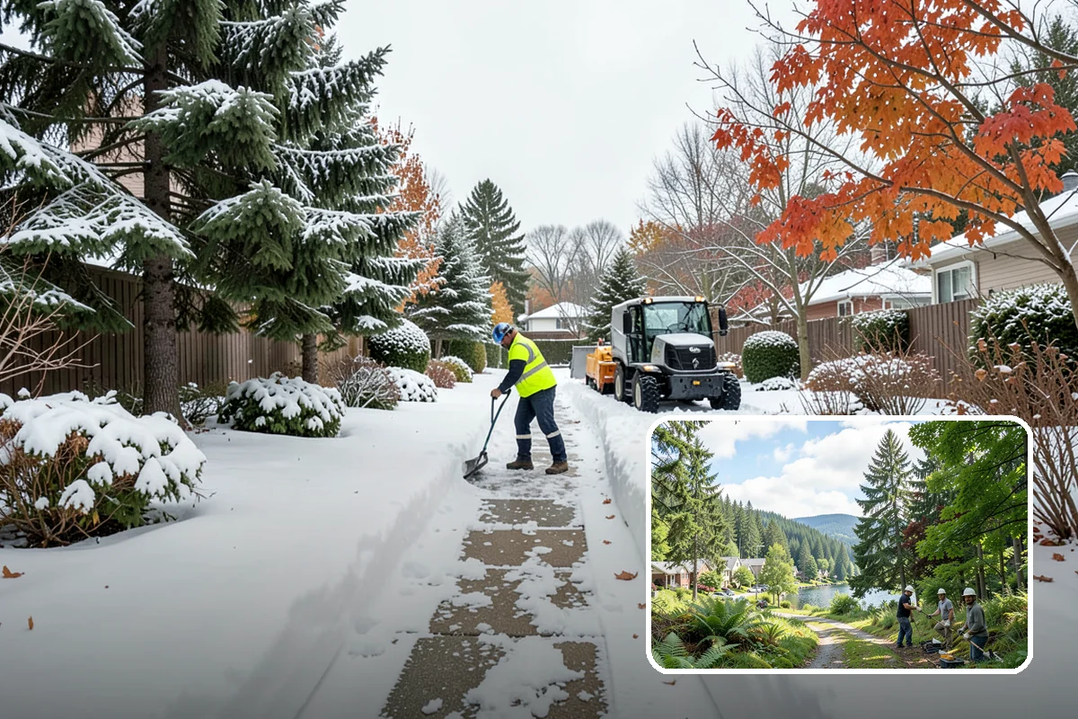 HOA Parking Lot Snow Removal in Lake Forest Park, King County, WA - Board liability is reduced with a documented, trigger-based service record