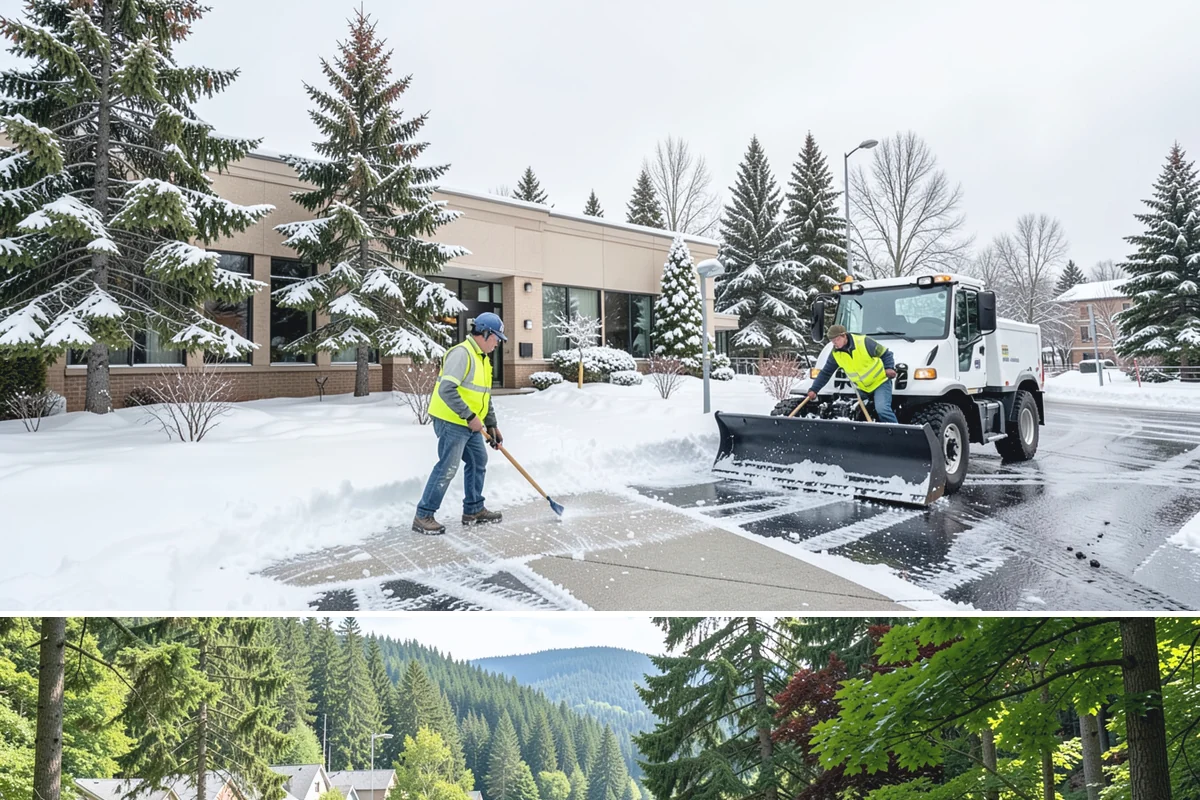 HOA Parking Lot Snow Removal in Lake Forest Park, King County, WA - HOA lots in Western Washington face the greatest snow demand from December into early February, aligning with peak overnight...