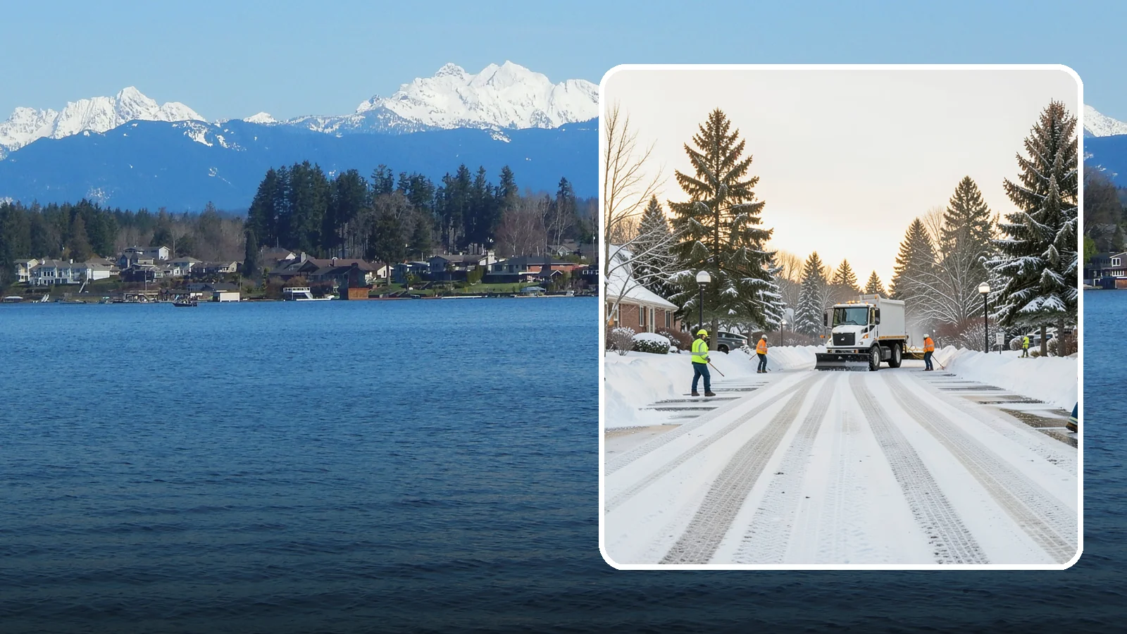 HOA Parking Lot Snow Removal in Lake Stevens, Snohomish County, WA - We service shared HOA community lots on a documented contract that protects the board from Western Washington winter liability.