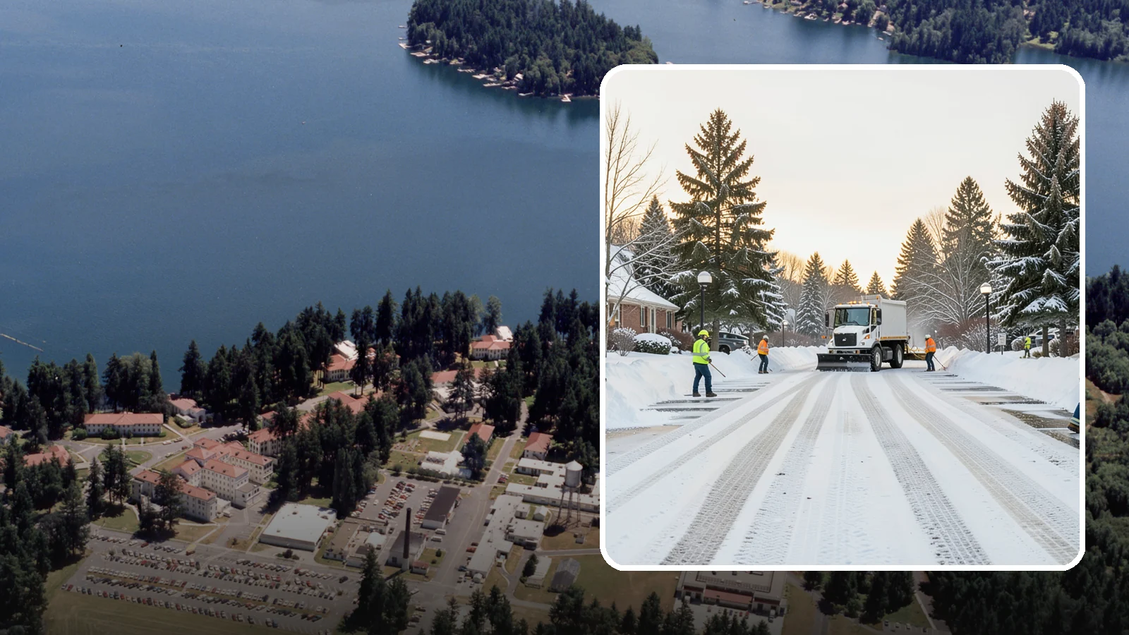 HOA Parking Lot Snow Removal in Lakewood, Pierce County, WA - We service shared HOA community lots on a documented contract that protects the board from Western Washington winter liability.