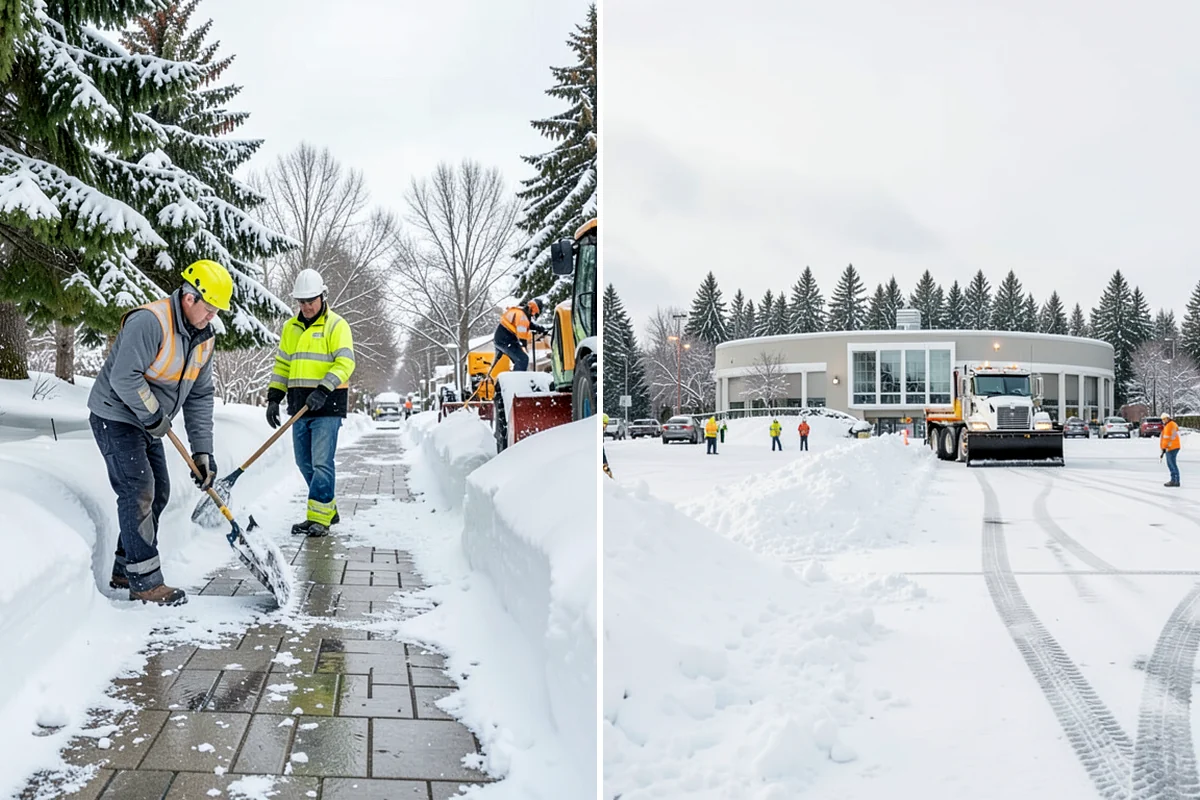 HOA Parking Lot Snow Removal in Lakewood, Pierce County, WA - Review the association map, trigger depth, and problem areas with the board