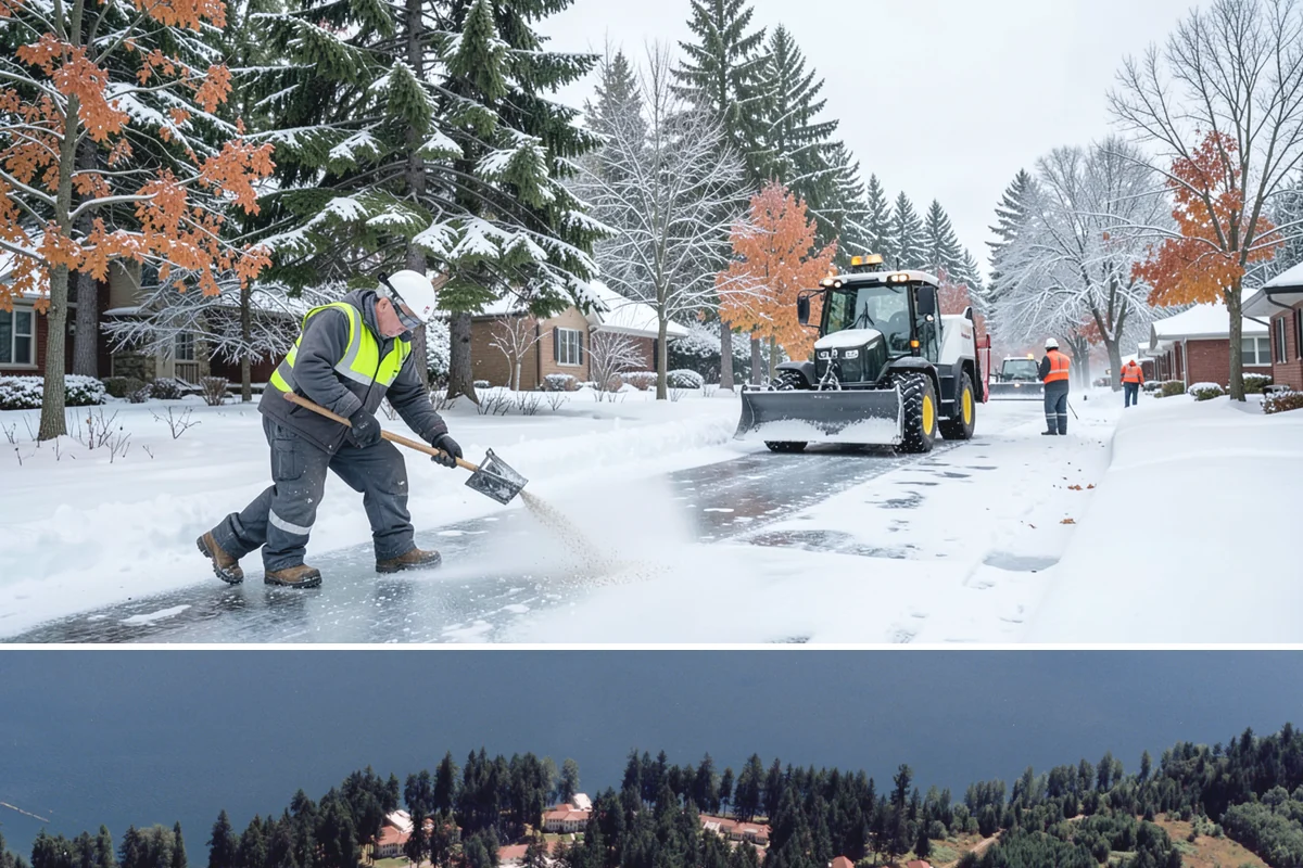HOA Parking Lot Snow Removal in Lakewood, Pierce County, WA - HOA lots in Western Washington face the greatest snow demand from December into early February, aligning with peak overnight...