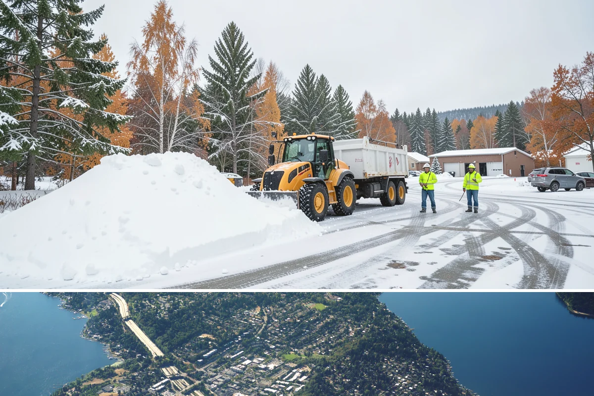 HOA Parking Lot Snow Removal in Mercer Island, King County, WA - HOA lots in Western Washington face the greatest snow demand from December into early February, aligning with peak overnight...