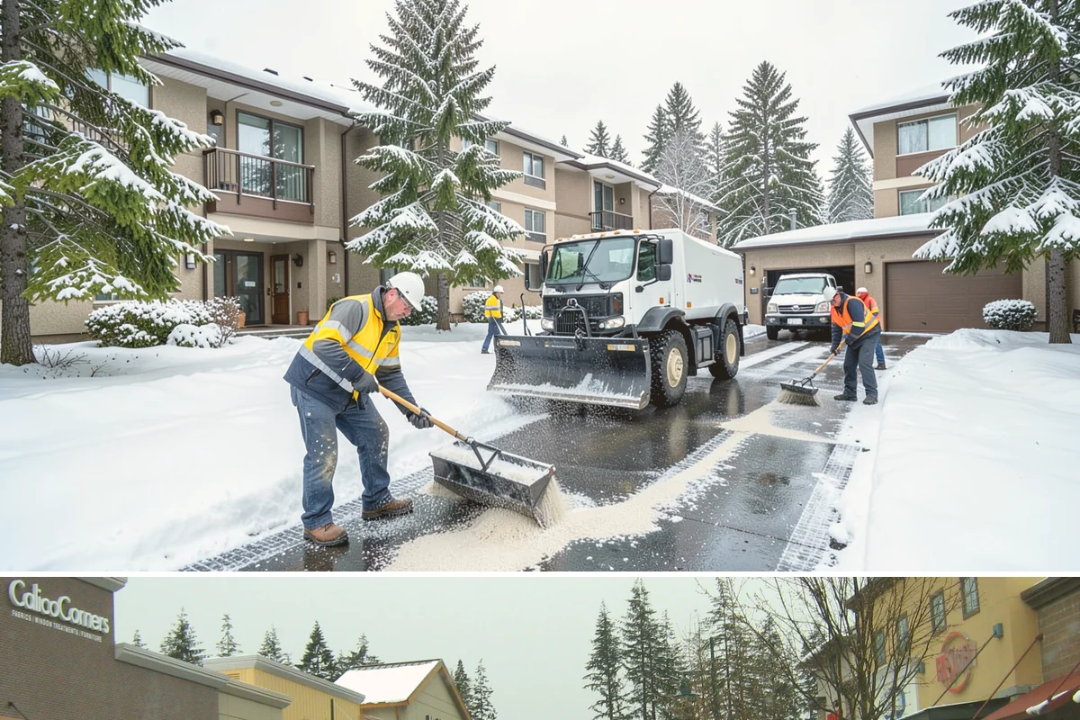 HOA Parking Lot Snow Removal in Mill Creek, Snohomish County, WA - HOA lots in Western Washington face the greatest snow demand from December into early February, aligning with peak overnight...