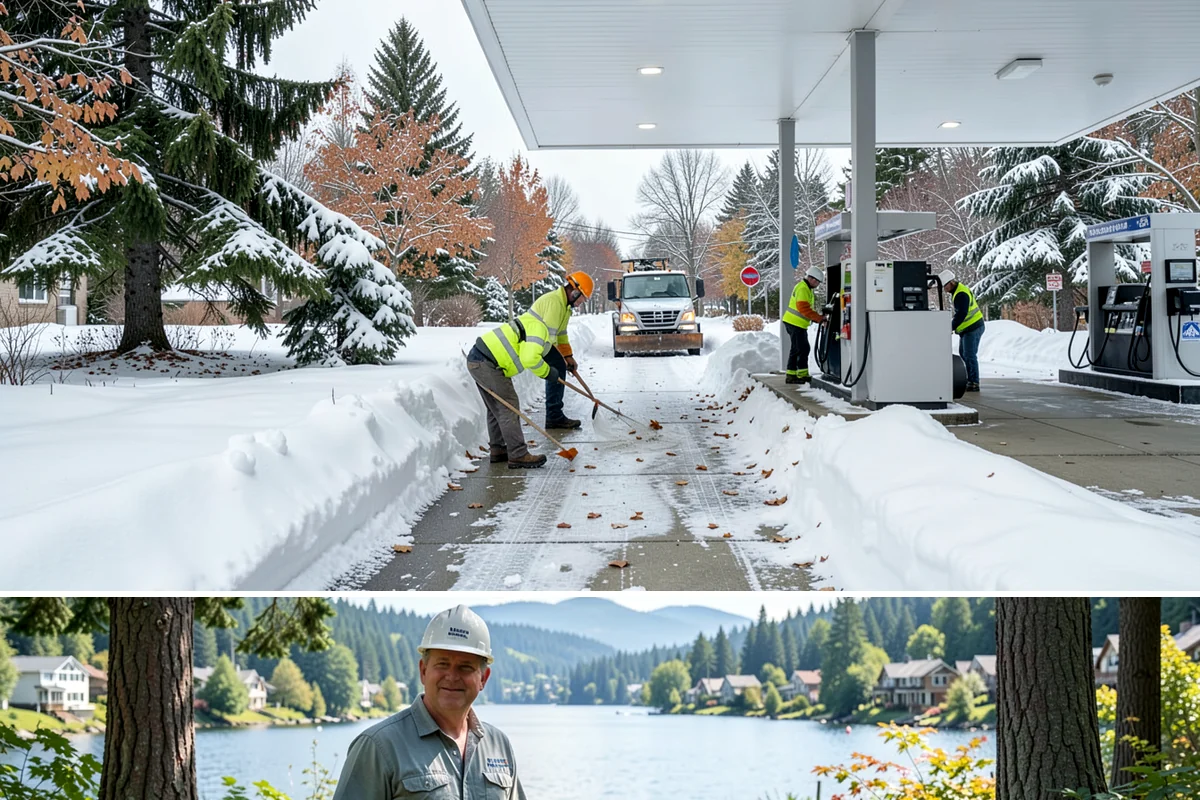 HOA Parking Lot Snow Removal in Milton, King County, WA - HOA lots in Western Washington face the greatest snow demand from December into early February, aligning with peak overnight...
