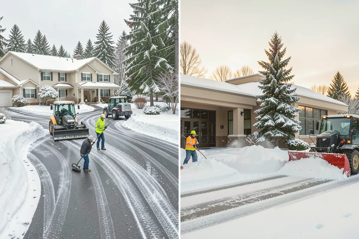 HOA Parking Lot Snow Removal in Mount Vernon, Skagit County, WA - Review the association map, trigger depth, and problem areas with the board