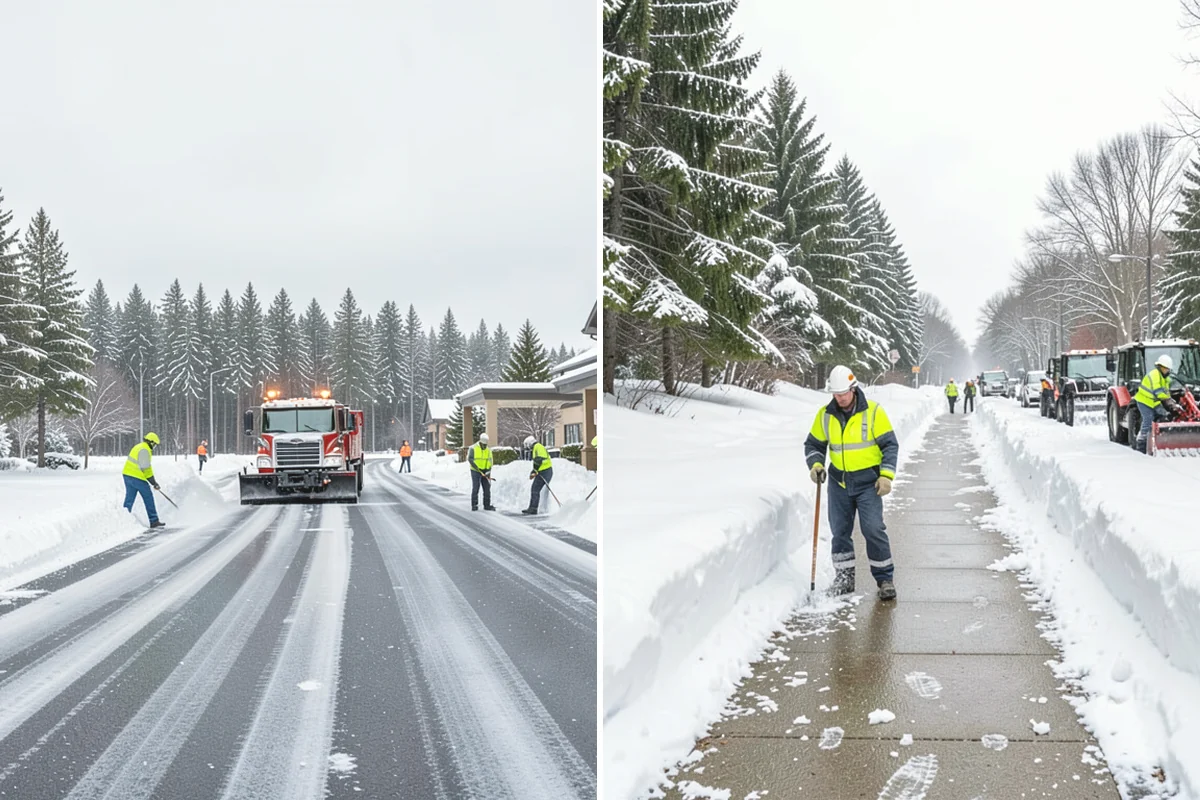 HOA Parking Lot Snow Removal in Mountlake Terrace, Snohomish County, WA - Review the association map, trigger depth, and problem areas with the board