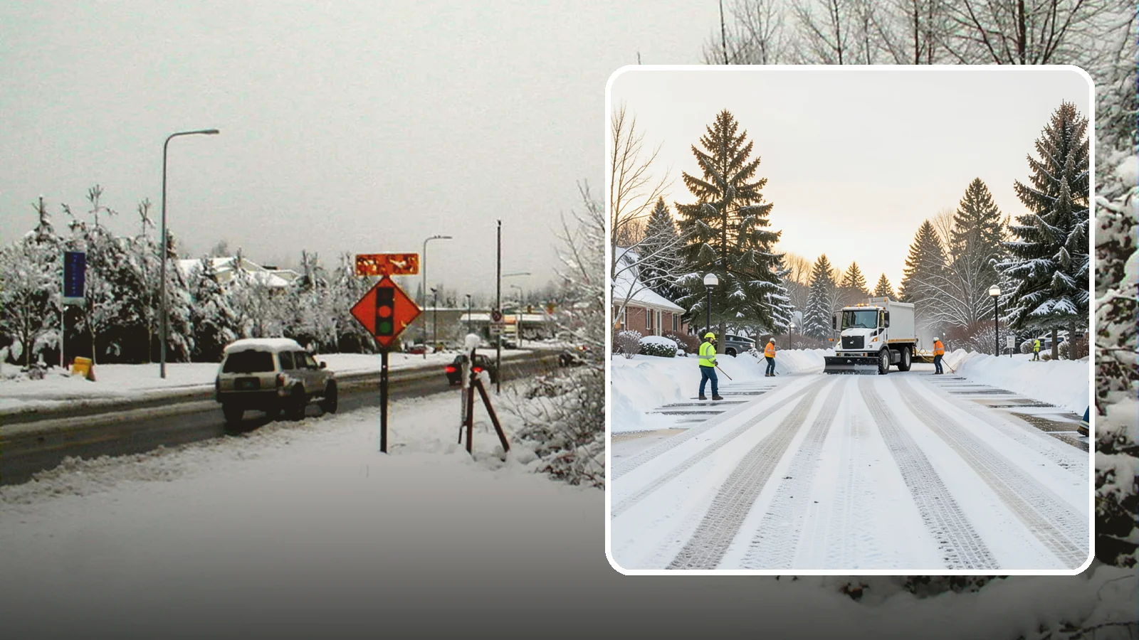 HOA Parking Lot Snow Removal in Newcastle, King County, WA - We service shared HOA community lots on a documented contract that protects the board from Western Washington winter liability.