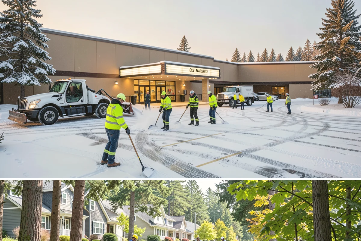 HOA Parking Lot Snow Removal in Normandy Park, King County, WA - HOA lots in Western Washington face the greatest snow demand from December into early February, aligning with peak overnight...