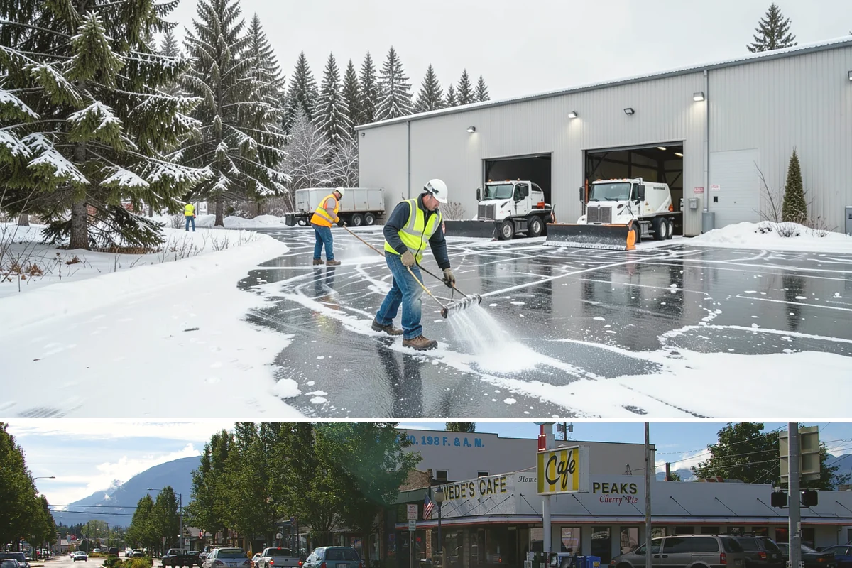 HOA Parking Lot Snow Removal in North Bend, King County, WA - HOA lots in Western Washington face the greatest snow demand from December into early February, aligning with peak overnight...
