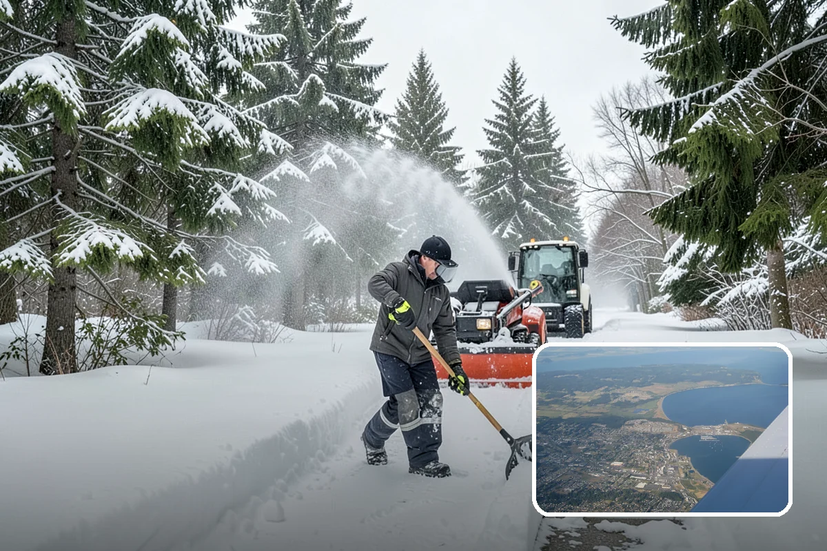 HOA Parking Lot Snow Removal in Oak Harbor, Island County, WA - Board liability is reduced with a documented, trigger-based service record