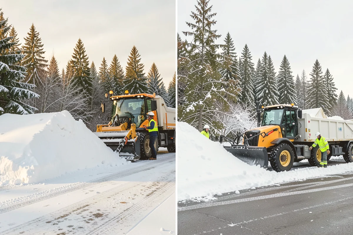 HOA Parking Lot Snow Removal in Orting, Pierce County, WA - Review the association map, trigger depth, and problem areas with the board