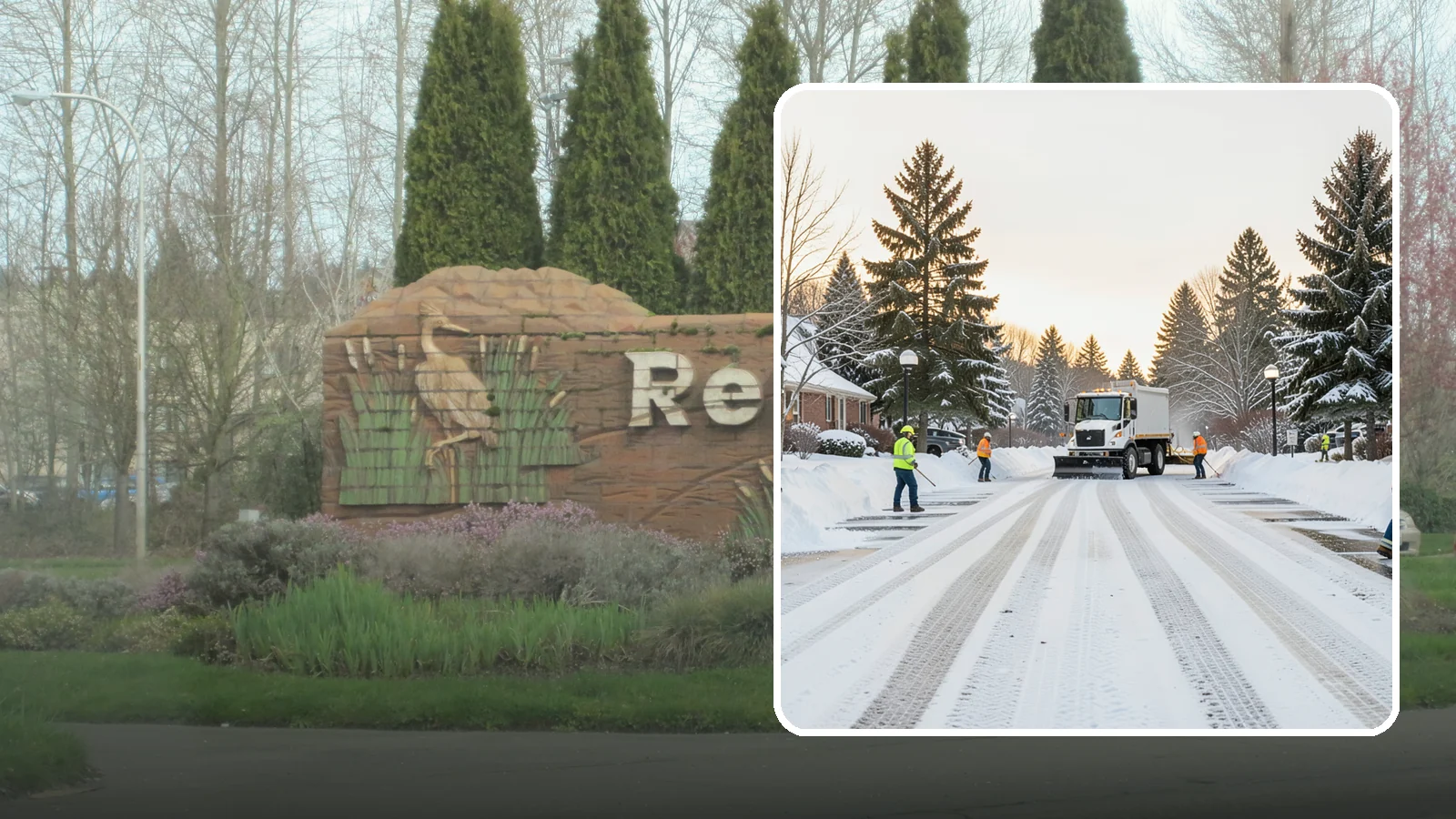 HOA Parking Lot Snow Removal in Renton, King County, WA - We service shared HOA community lots on a documented contract that protects the board from Western Washington winter liability.