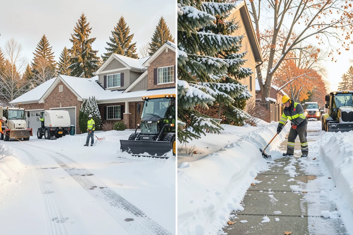 HOA Parking Lot Snow Removal in Renton, King County, WA - Review the association map, trigger depth, and problem areas with the board
