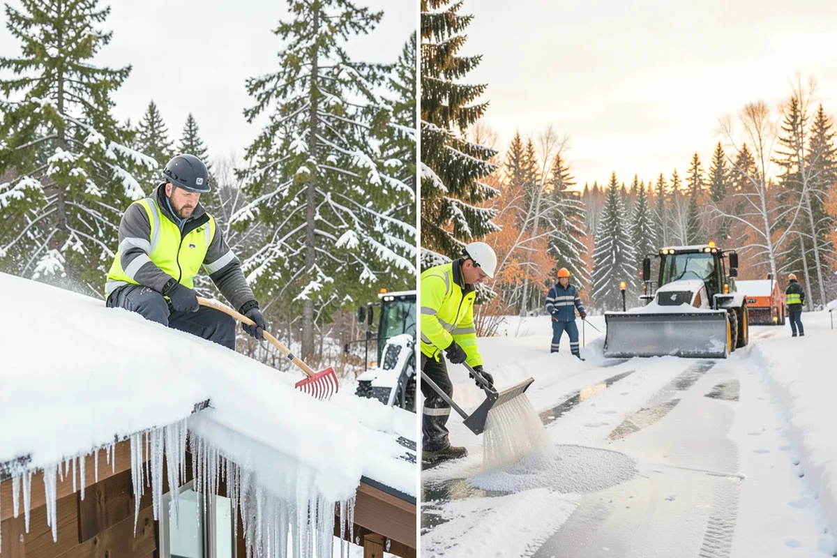 HOA Parking Lot Snow Removal in Ruston, Pierce County, WA - Review the association map, trigger depth, and problem areas with the board