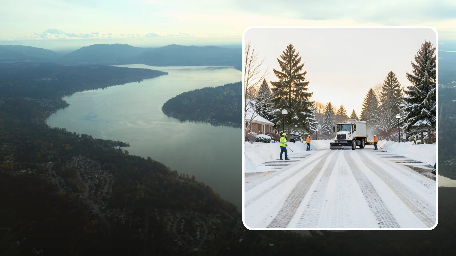 HOA Parking Lot Snow Removal in Sammamish, King County, WA - We service shared HOA community lots on a documented contract that protects the board from Western Washington winter liability.