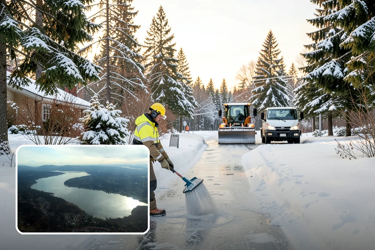 HOA Parking Lot Snow Removal in Sammamish, King County, WA - Board liability is reduced with a documented, trigger-based service record