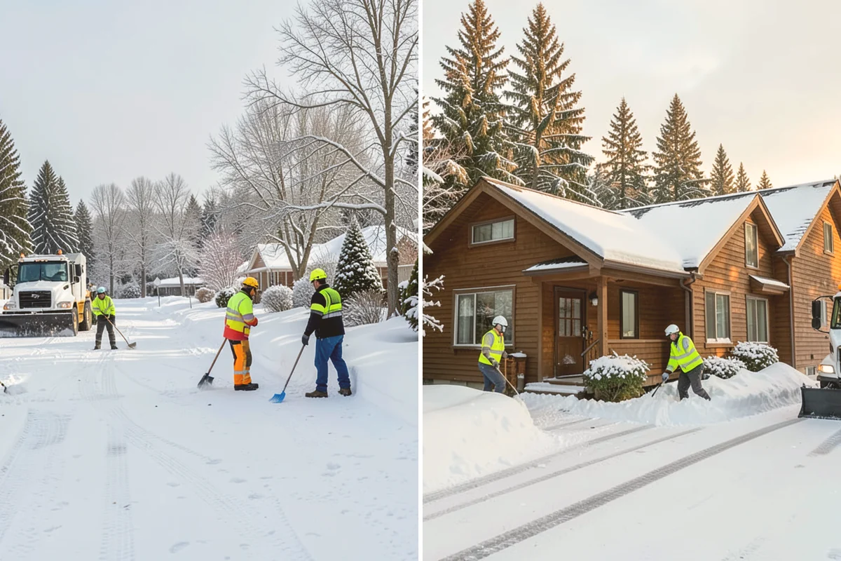 HOA Parking Lot Snow Removal in Sammamish, King County, WA - Review the association map, trigger depth, and problem areas with the board