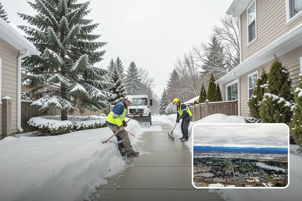HOA Parking Lot Snow Removal in SeaTac, King County, WA - Board liability is reduced with a documented, trigger-based service record