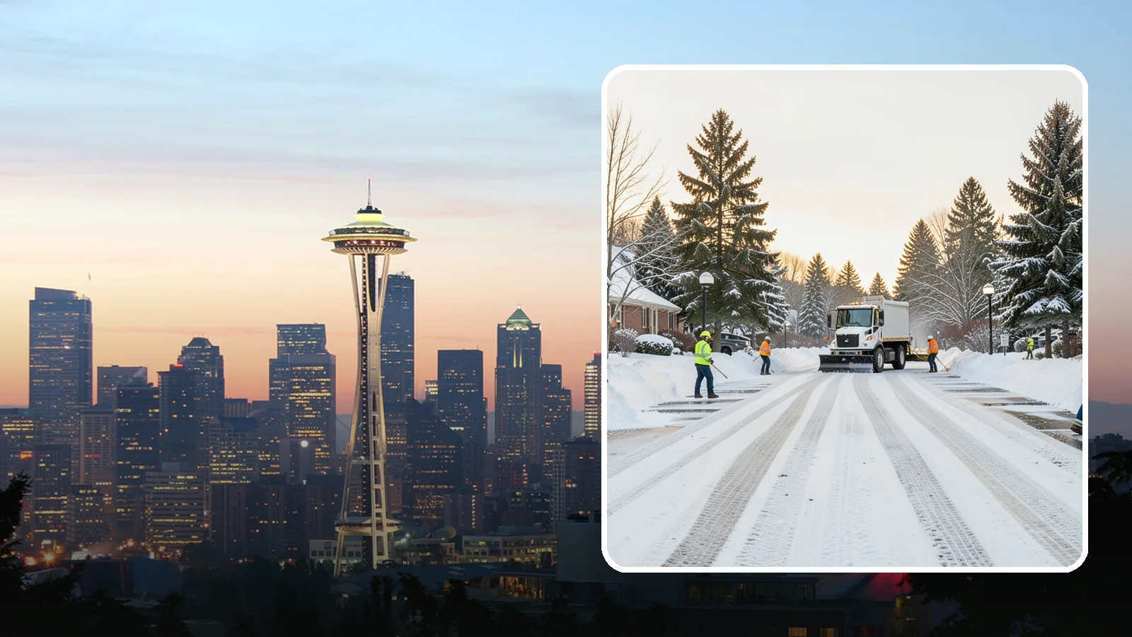 HOA Parking Lot Snow Removal in Seattle, King County, WA - We service shared HOA community lots on a documented contract that protects the board from Western Washington winter liability.