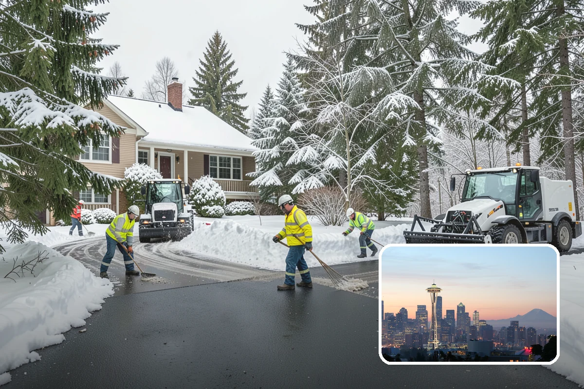 HOA Parking Lot Snow Removal in Seattle, King County, WA - Board liability is reduced with a documented, trigger-based service record