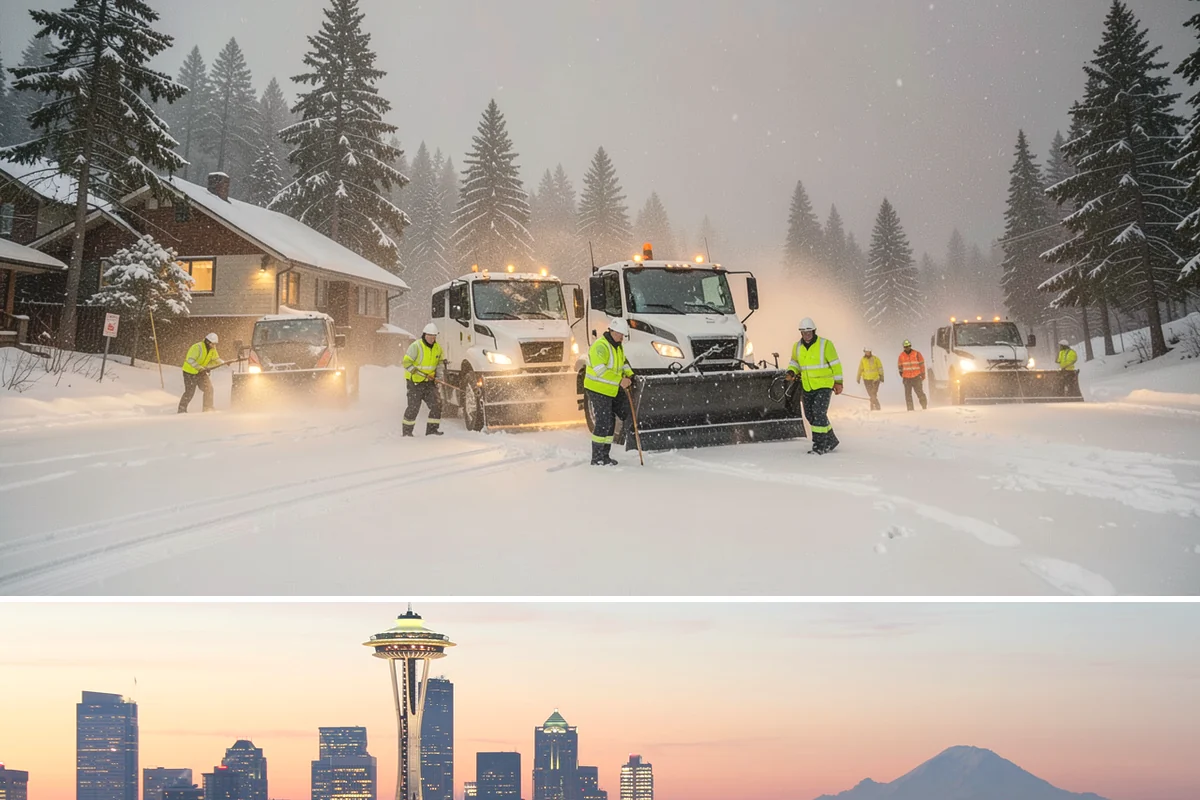 HOA Parking Lot Snow Removal in Seattle, King County, WA - HOA lots in Western Washington face the greatest snow demand from December into early February, aligning with peak overnight...
