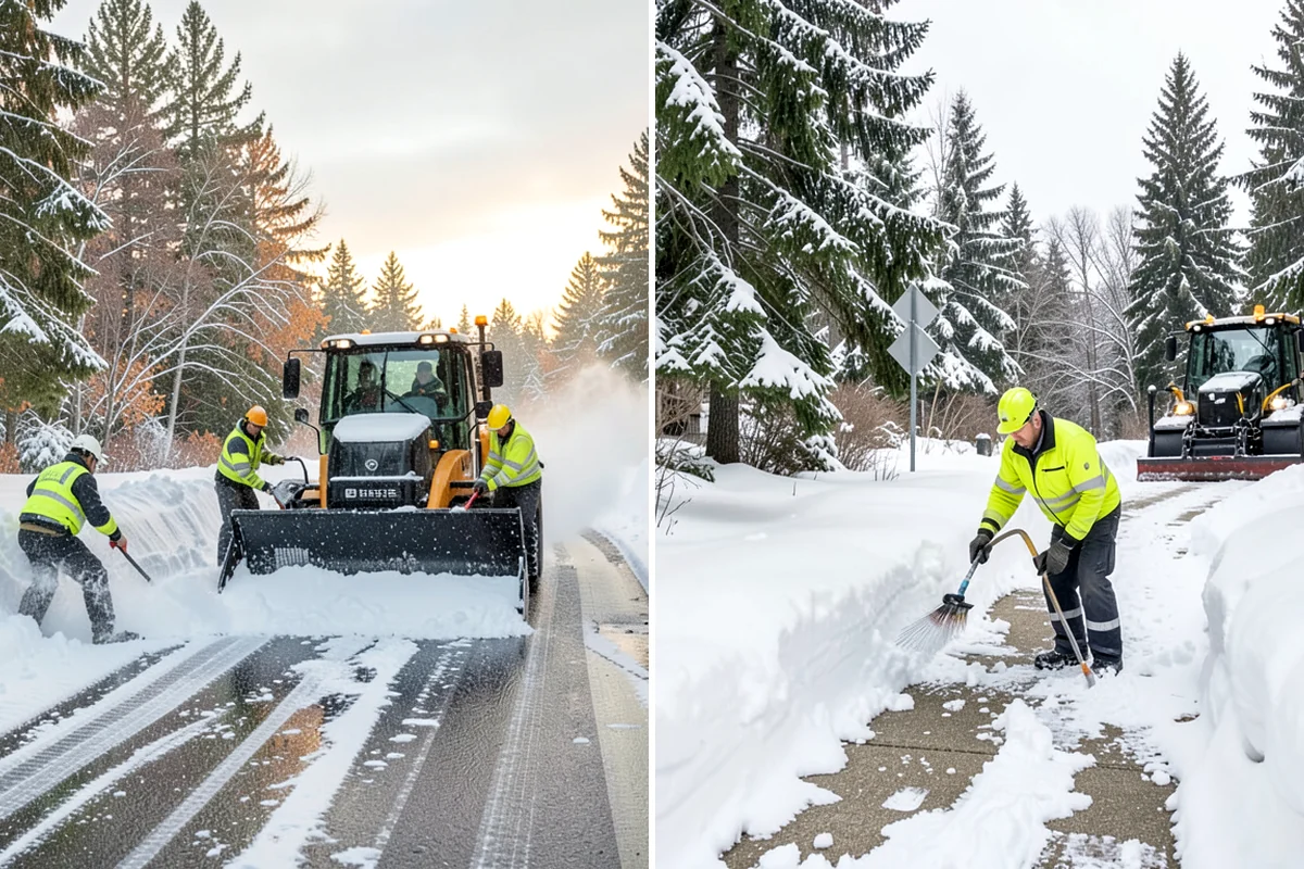 HOA Parking Lot Snow Removal in Sedro-Woolley, Skagit County, WA - Review the association map, trigger depth, and problem areas with the board