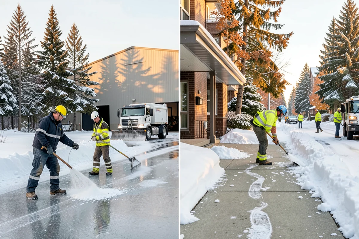 HOA Parking Lot Snow Removal in Snoqualmie, King County, WA - Review the association map, trigger depth, and problem areas with the board