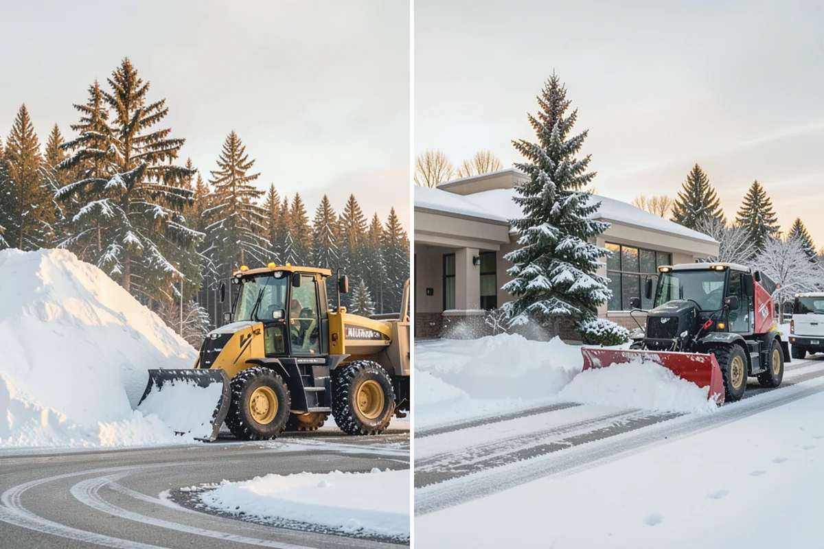HOA Parking Lot Snow Removal in South Prairie, Pierce County, WA - Review the association map, trigger depth, and problem areas with the board