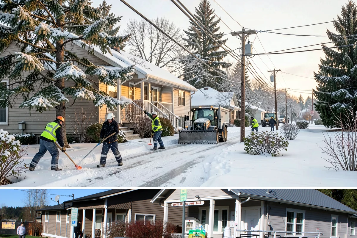 HOA Parking Lot Snow Removal in South Prairie, Pierce County, WA - HOA lots in Western Washington face the greatest snow demand from December into early February, aligning with peak overnight...