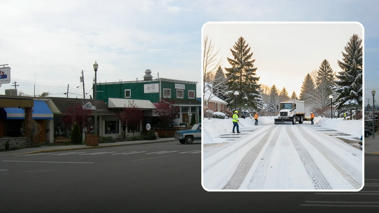 HOA Parking Lot Snow Removal in Stanwood, Snohomish County, WA - We service shared HOA community lots on a documented contract that protects the board from Western Washington winter liability.