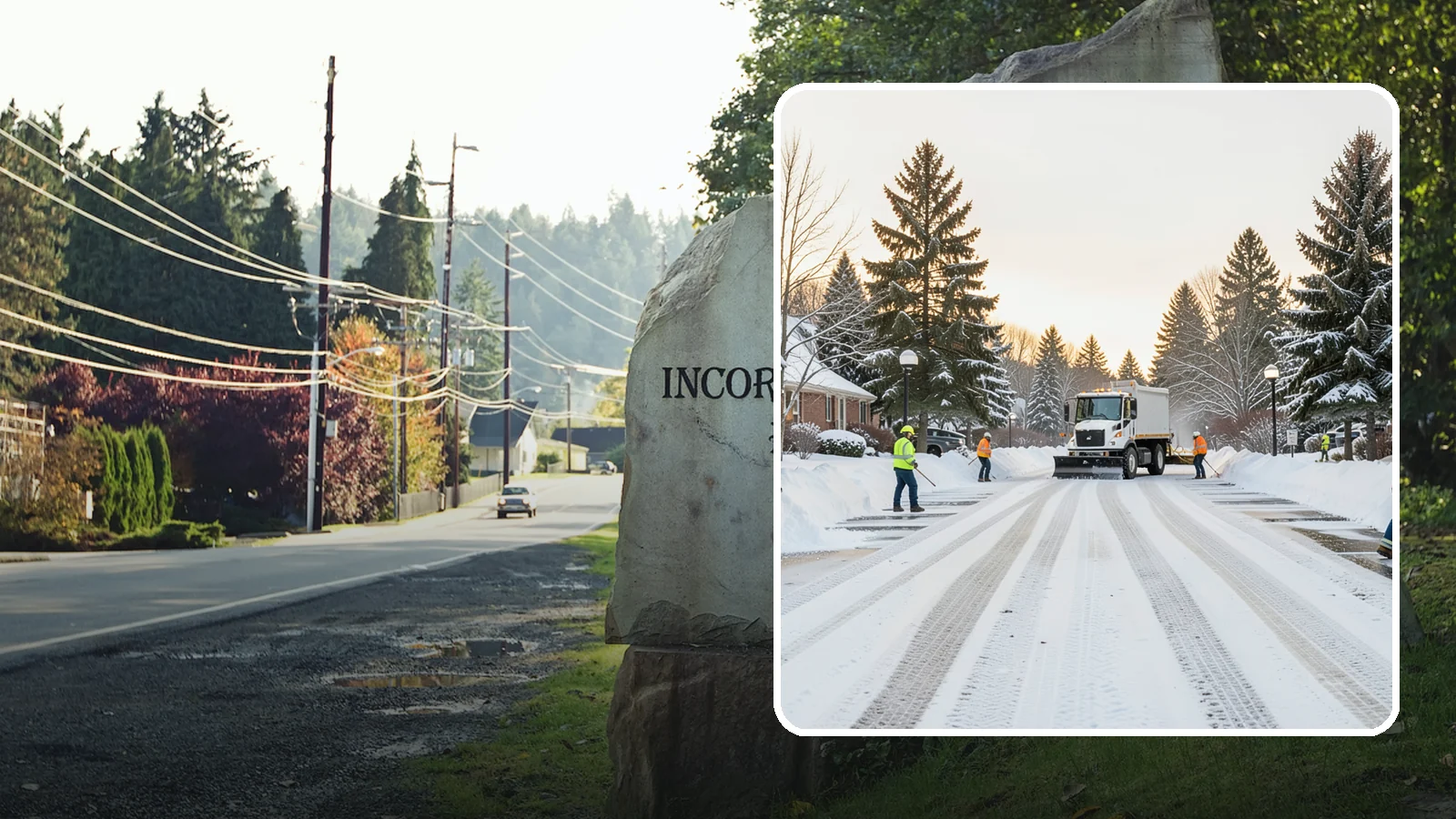 HOA Parking Lot Snow Removal in Wilkeson, Pierce County, WA - We service shared HOA community lots on a documented contract that protects the board from Western Washington winter liability.