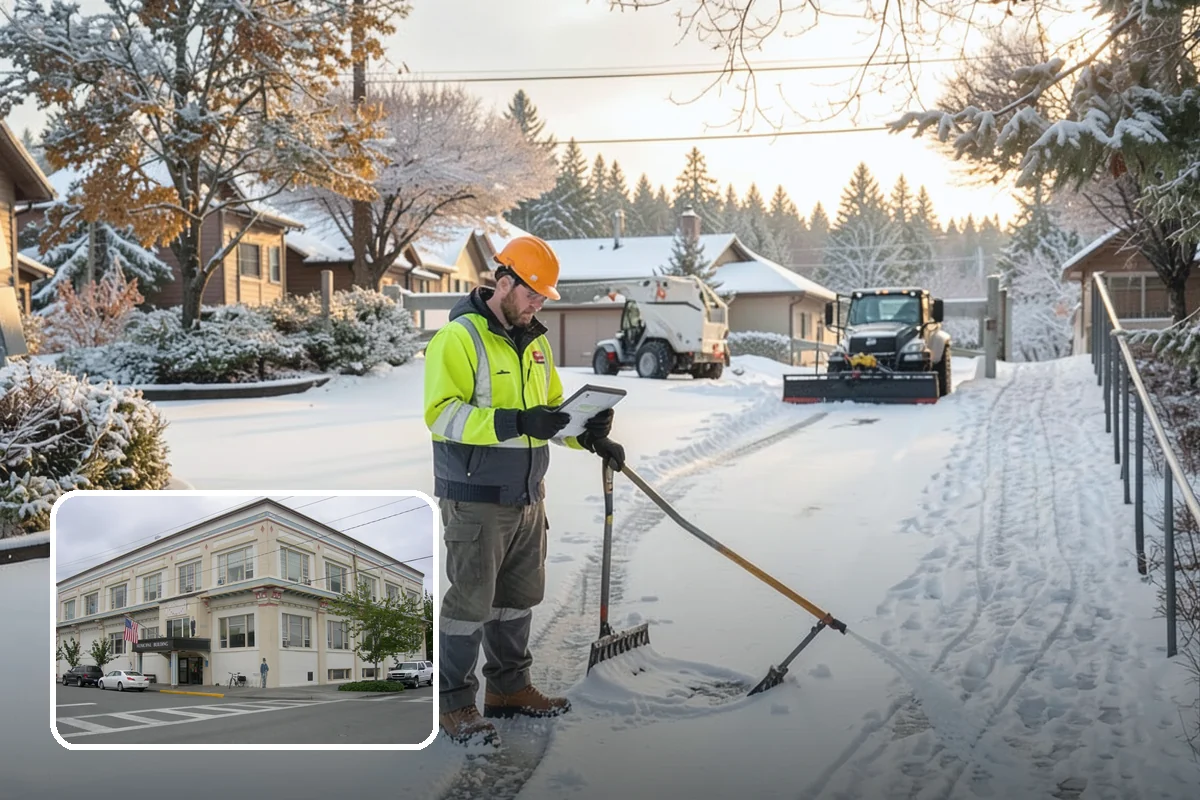HOA Sidewalk Clearing in Anacortes, Skagit County, WA - Covers the full community walk network