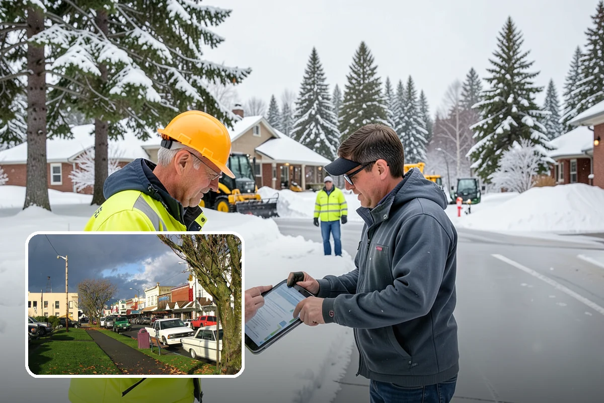 HOA Sidewalk Clearing in Arlington, Snohomish County, WA - Covers the full community walk network