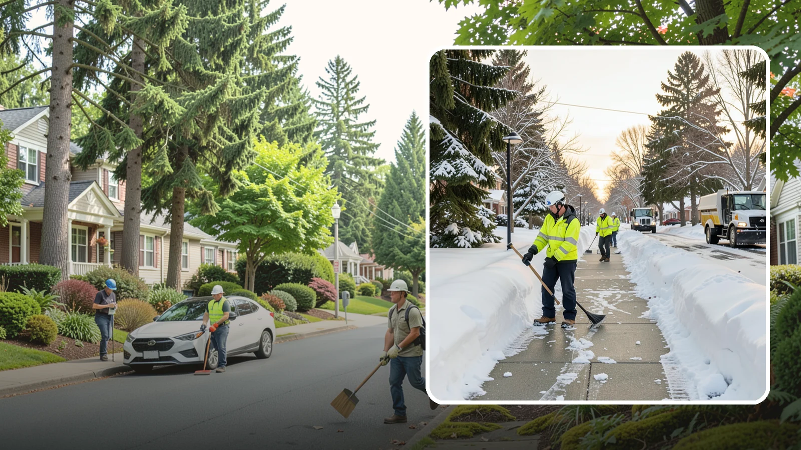 HOA Sidewalk Clearing in Beaux Arts Village, King County, WA - We clear the shared sidewalk network across HOA communities so every resident has safe passage.