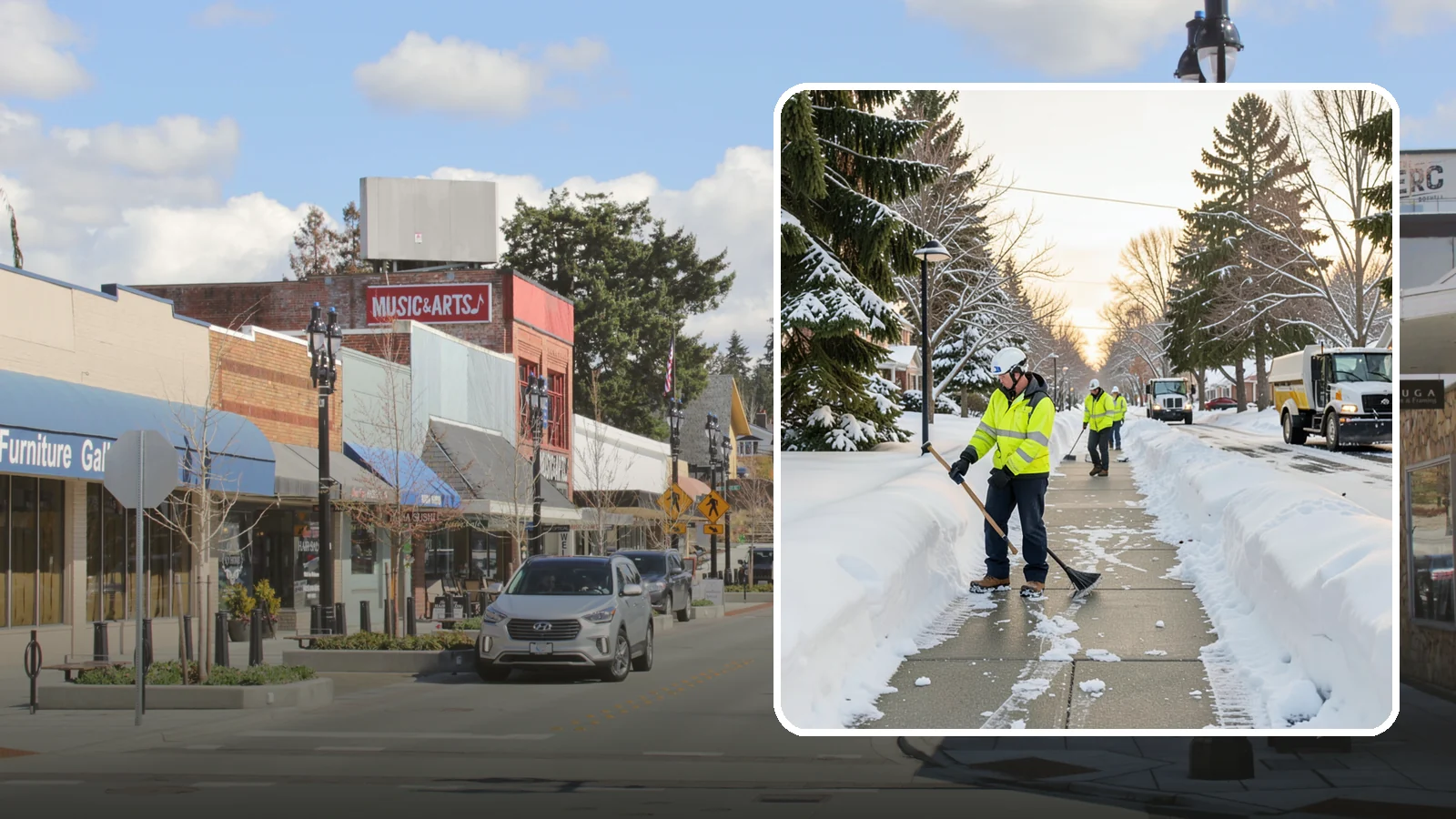 HOA Sidewalk Clearing in Bothell, King County, WA - We clear the shared sidewalk network across HOA communities so every resident has safe passage.