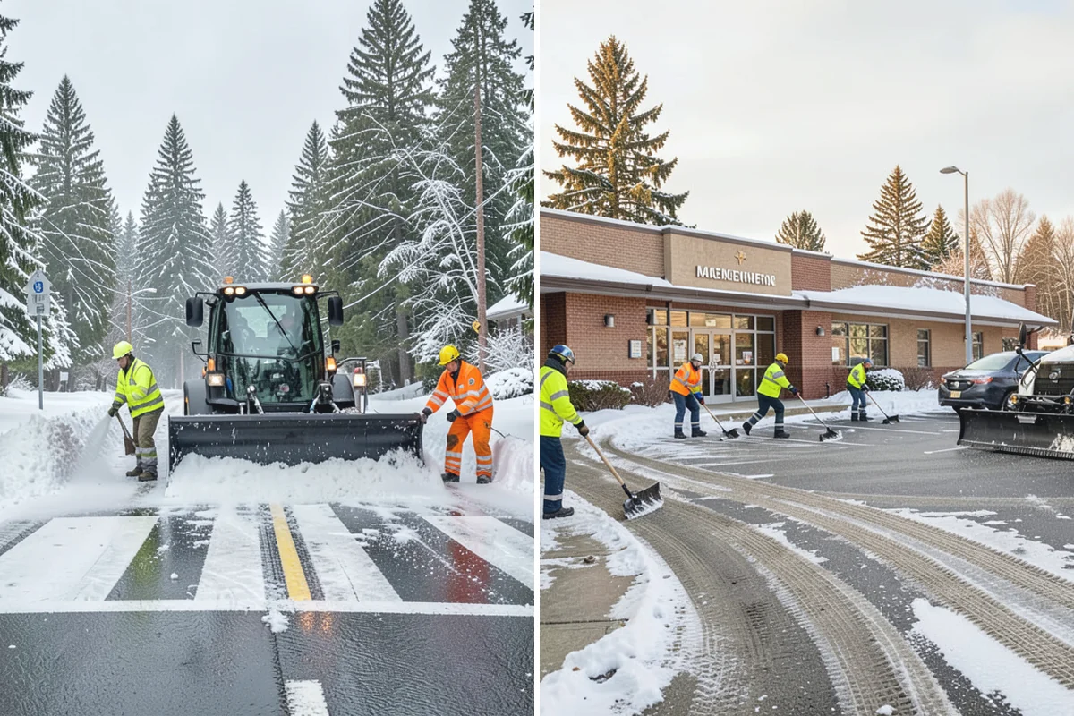 HOA Sidewalk Clearing in Buckley, Pierce County, WA - We map the community's walk network and priorities