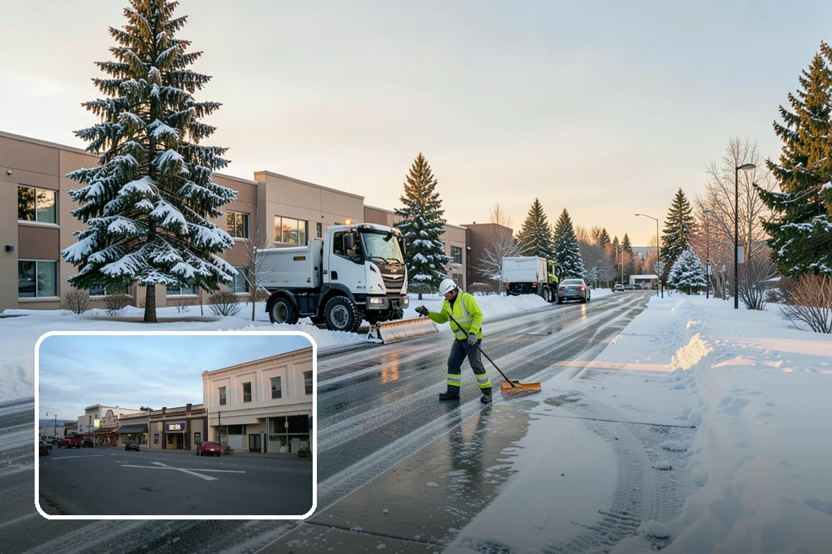 HOA Sidewalk Clearing in Burlington, Skagit County, WA - Covers the full community walk network