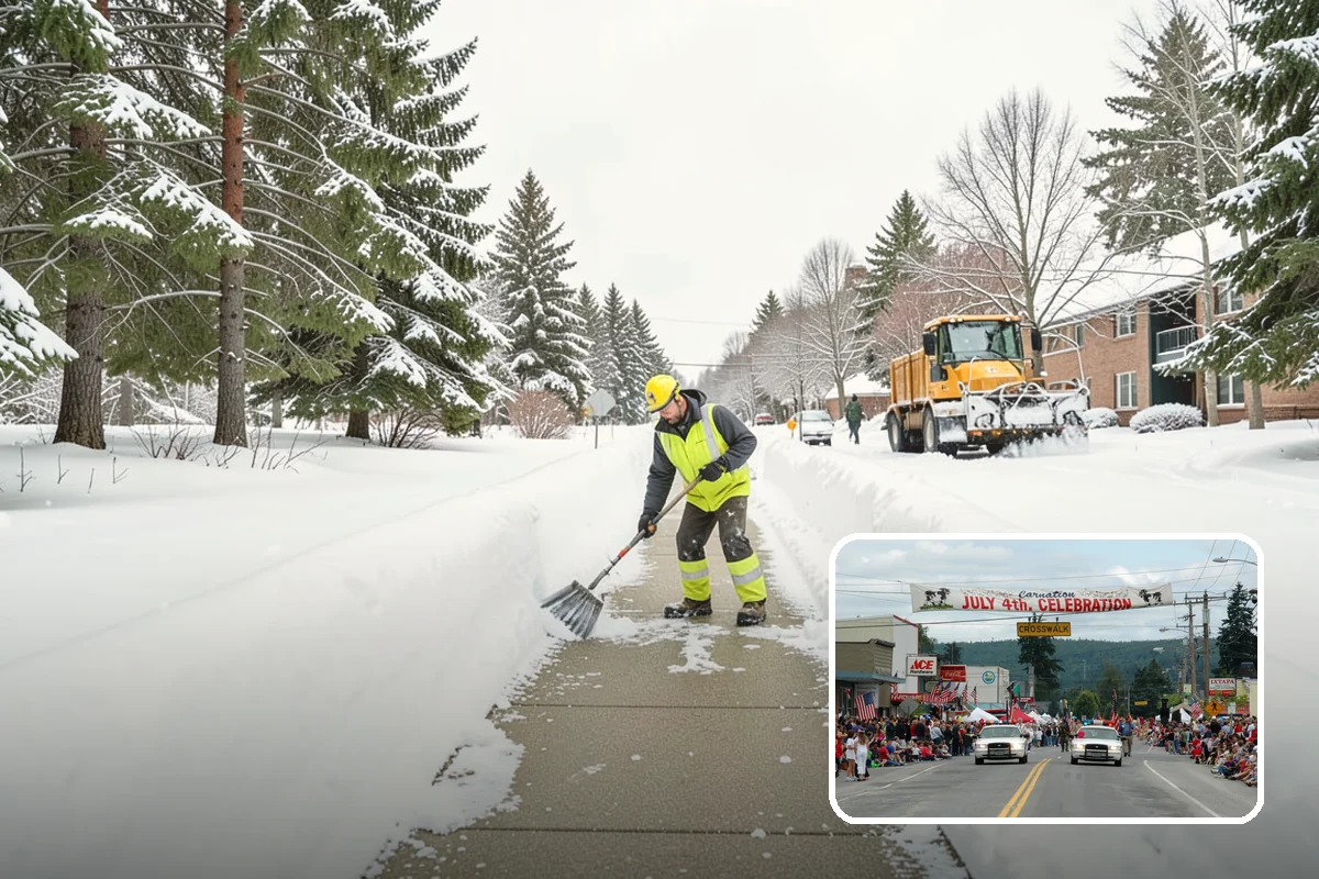 HOA Sidewalk Clearing in Carnation, King County, WA - Covers the full community walk network
