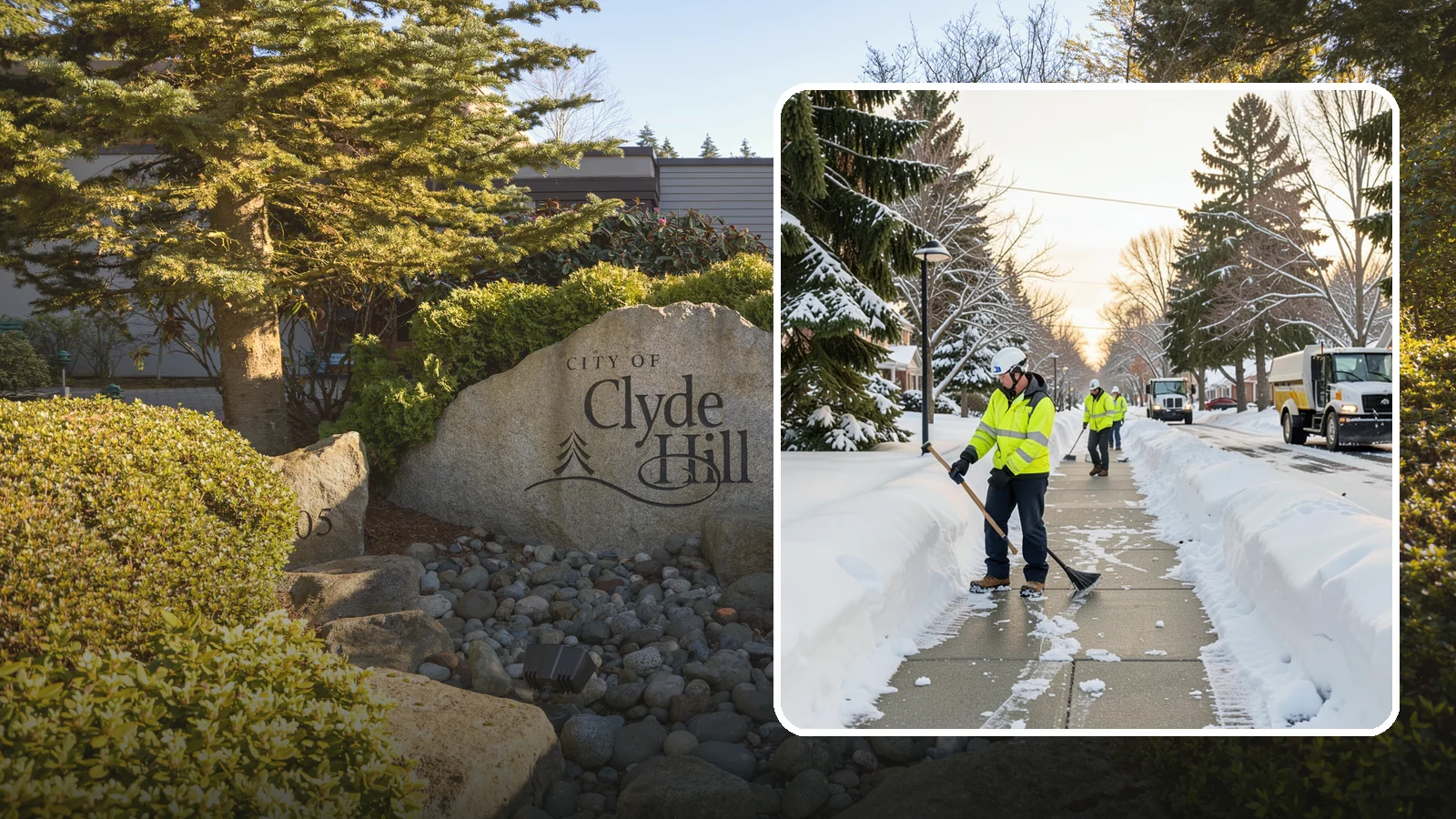HOA Sidewalk Clearing in Clyde Hill, King County, WA - We clear the shared sidewalk network across HOA communities so every resident has safe passage.