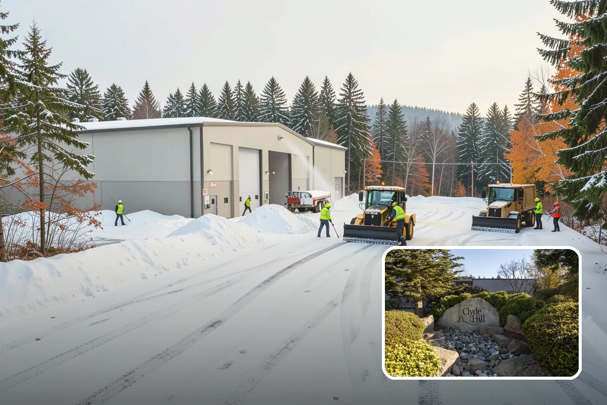 HOA Sidewalk Clearing in Clyde Hill, King County, WA - Covers the full community walk network