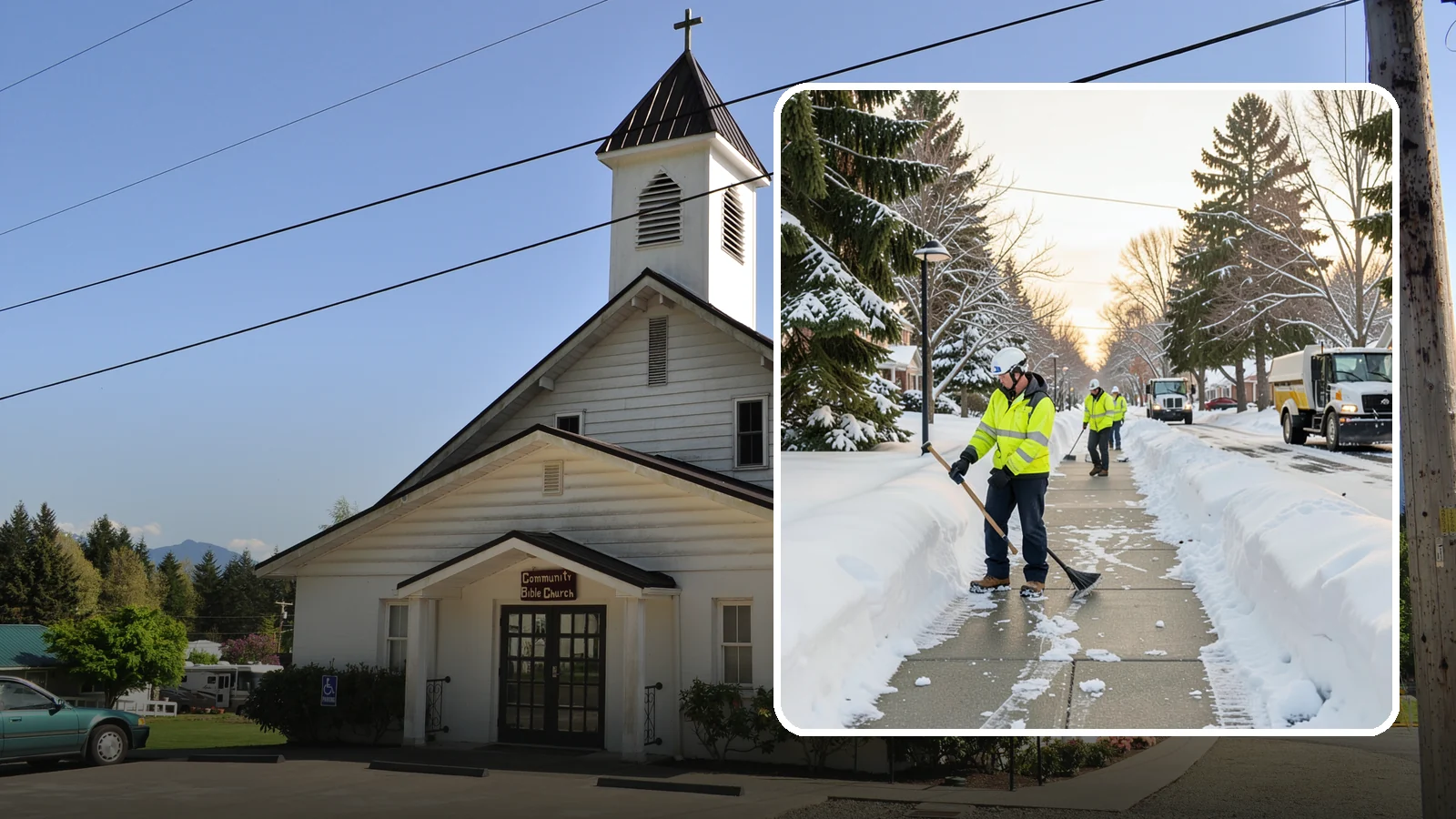 HOA Sidewalk Clearing in Concrete, Skagit County, WA - We clear the shared sidewalk network across HOA communities so every resident has safe passage.