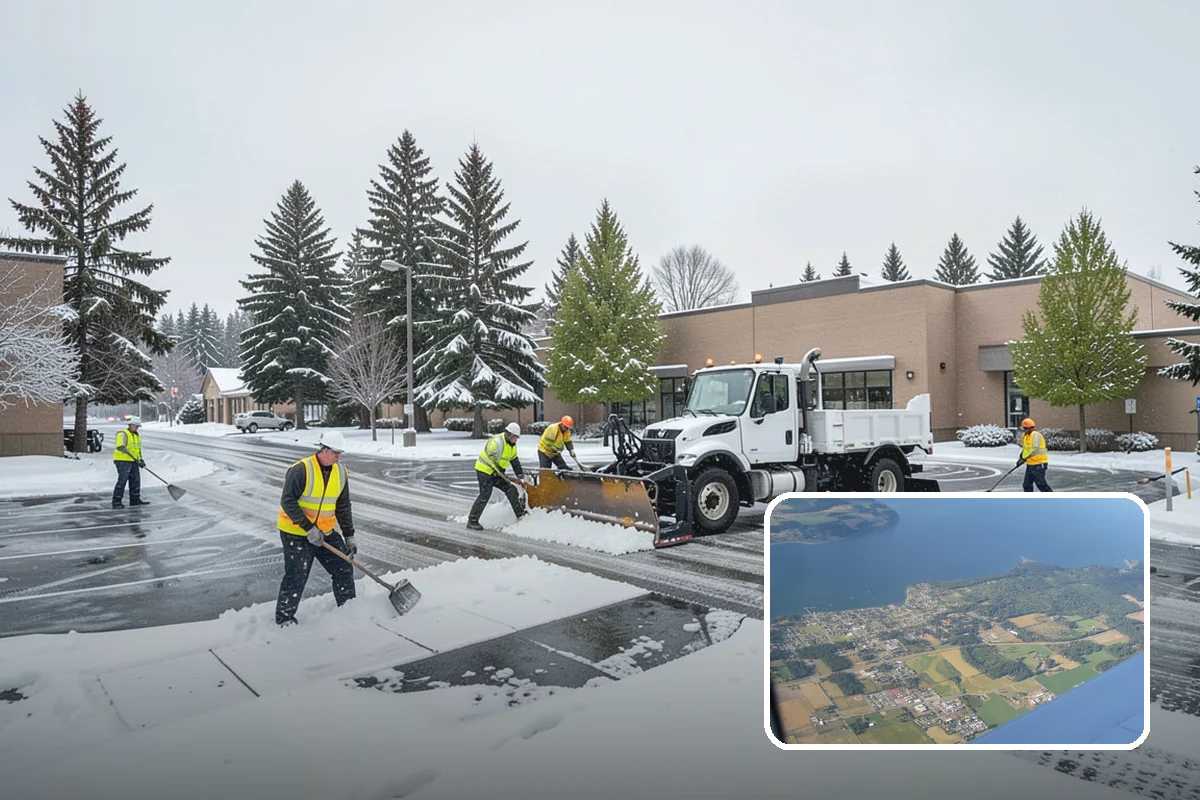 HOA Sidewalk Clearing in Coupeville, Island County, WA - Covers the full community walk network