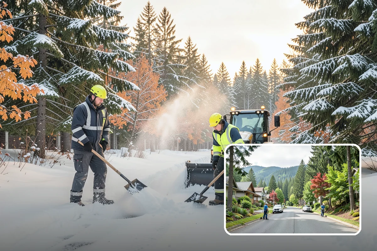 HOA Sidewalk Clearing in Darrington, Snohomish County, WA - Covers the full community walk network