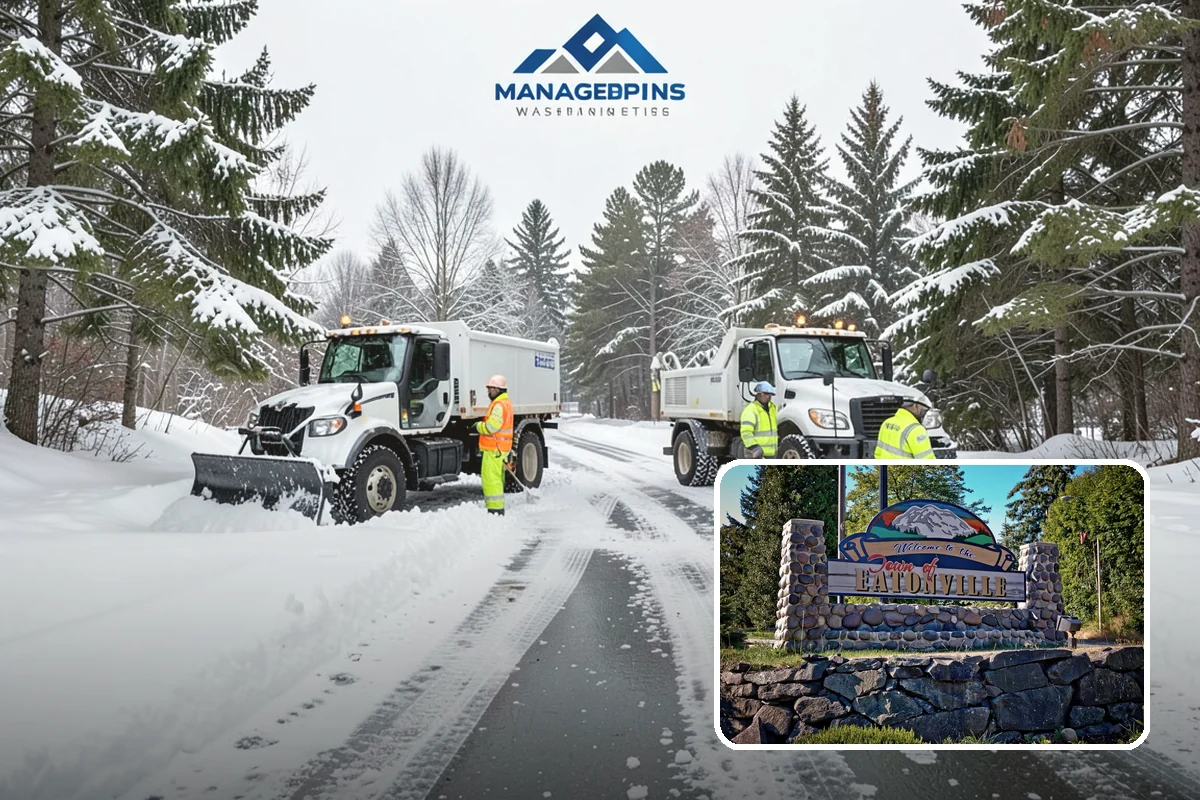 HOA Sidewalk Clearing in Eatonville, Pierce County, WA - Covers the full community walk network